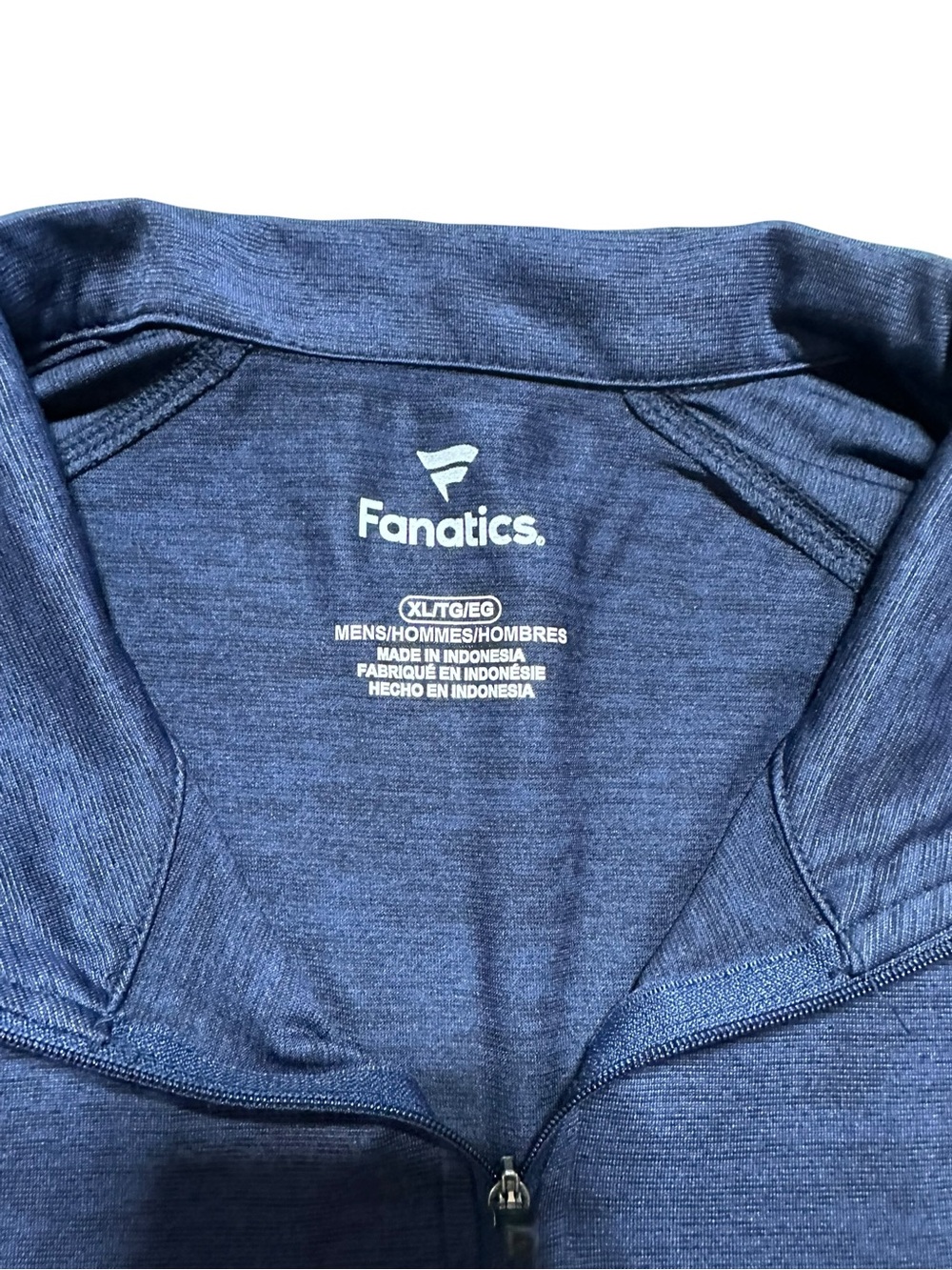 Fanatics Men’s Navy Blue Long-Sleeve 1/4 Zip Shirt - Seattle Kraken XL - Picture 5 of 9